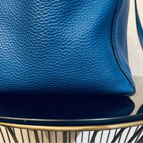 Prada Vitello Daino Open Tote Mini in Blue - Picture 8 of 11